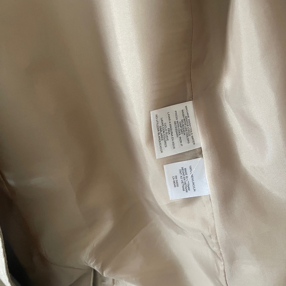 Jones New York linen tan blazer 1 bottom closure size 6 - Picture 8 of 12